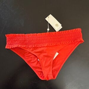 Tory Burch Clementine Bikini Bottom with Ruffle Detail